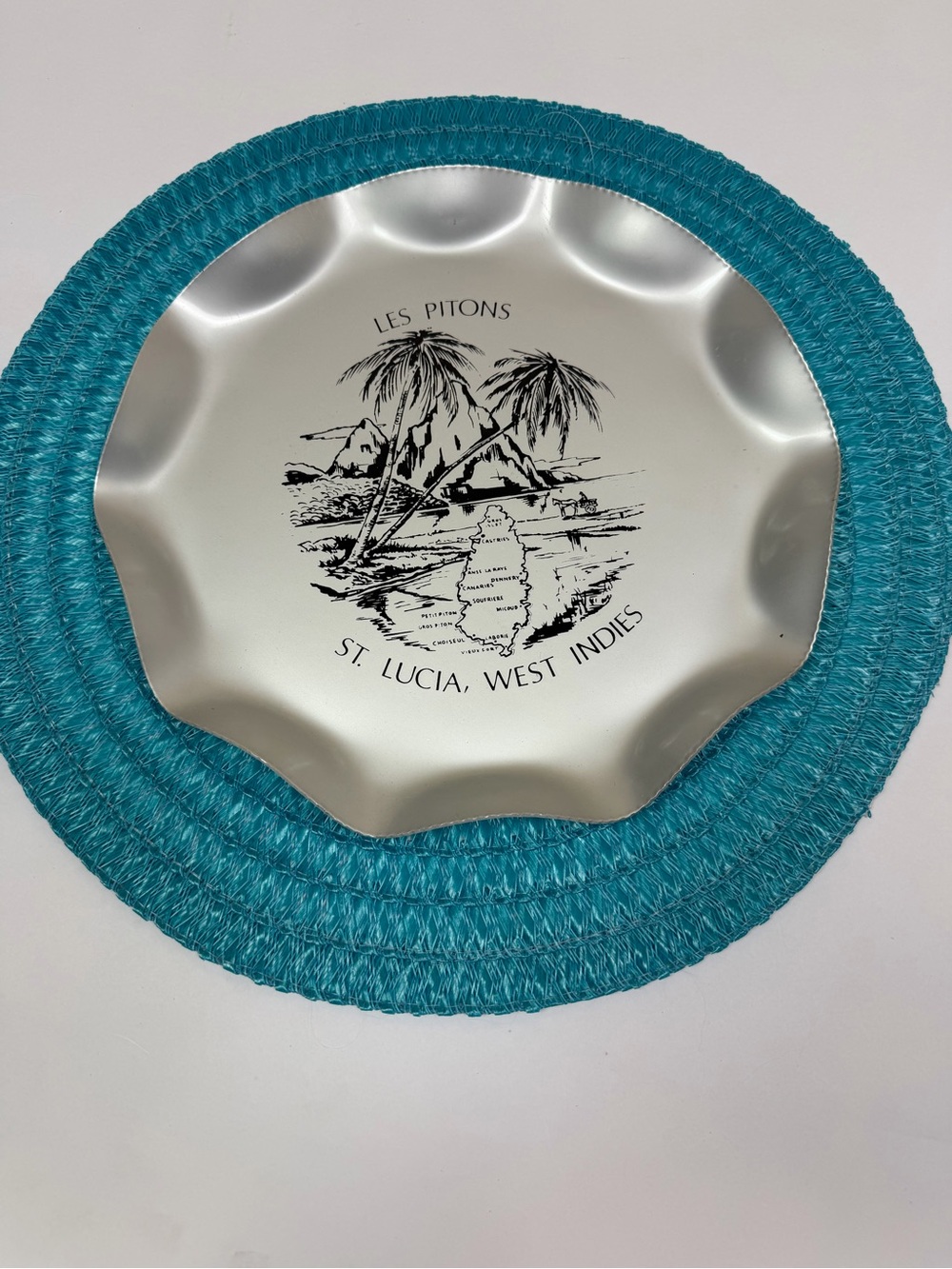 Souvenir Plate Commemorates St. Lucia, West Indies